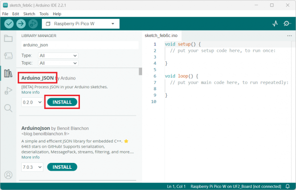 Install library