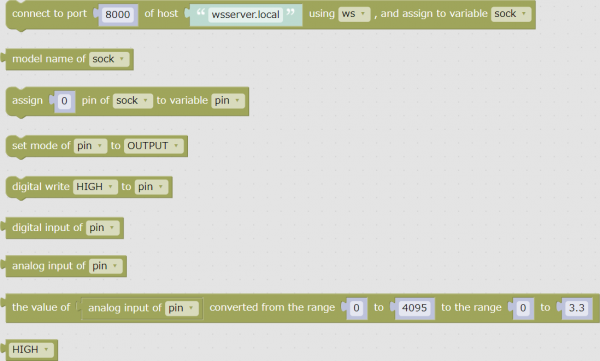 Blocks in the "Basic I/O" group