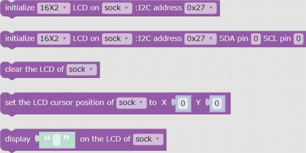 Blocks in the "Display" → "LCD" group