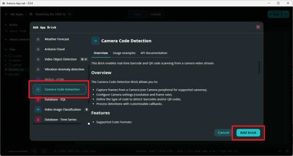 Camera Code Detection