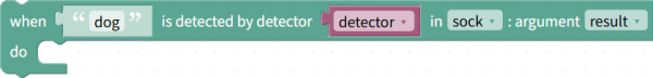 Callback when a specific object is detected