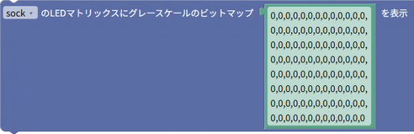 グレースケールビットマップの表示
