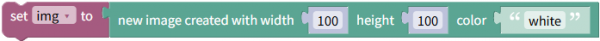 Create new image and set to variable