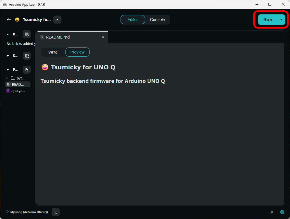 https://www.hfchannel.site/tsumicky/img/cmn/install/arduino_app_lab_run.png
