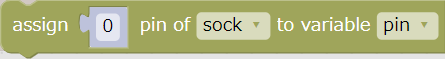 Assign pin to variable