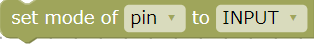 Set pin mode to input