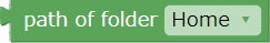 Block representing a special folder