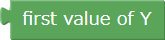First Y value