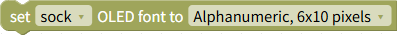 Set font (for Arduino firmware)