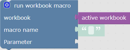 Run a workbook macro