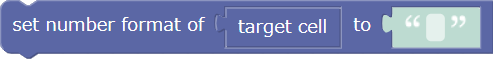 Set number format