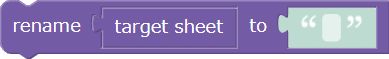 Set sheet name