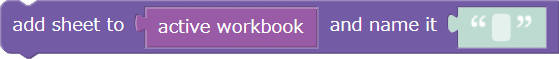 Add a sheet