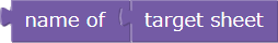 Sheet name