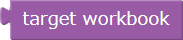 Target workbook