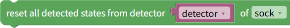 Reset all detected status
