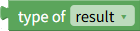 Get result type