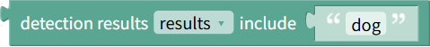 Does the detection result include a specific object?