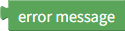 Error message