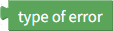 Type of error
