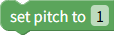 Set pitch