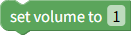 Set volume