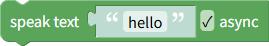 Speak text