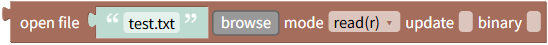 Open file