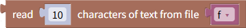 Read characters from file