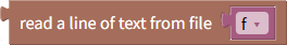 Read one line from file