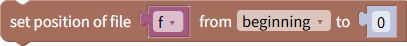 Set file pointer