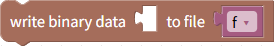 Write binary data to file