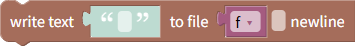 Write text data to file