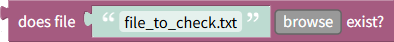 Does the file exists?