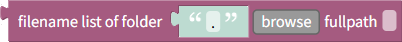 Filename list of folder