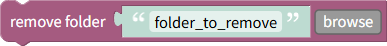 Remove folder