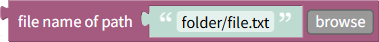 Get filename of path
