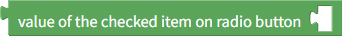 Get value of checked item