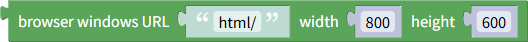 Open browser window