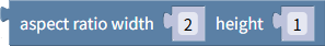 Aspect ratio settings