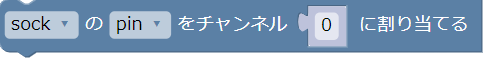 PWM出力に使うピンをチャンネルに割り当てる