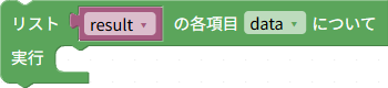 個々の検出結果を順に繰り返す