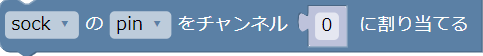 チャンネルのピンへの割り当て