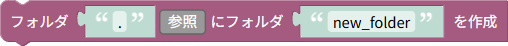 フォルダの作成